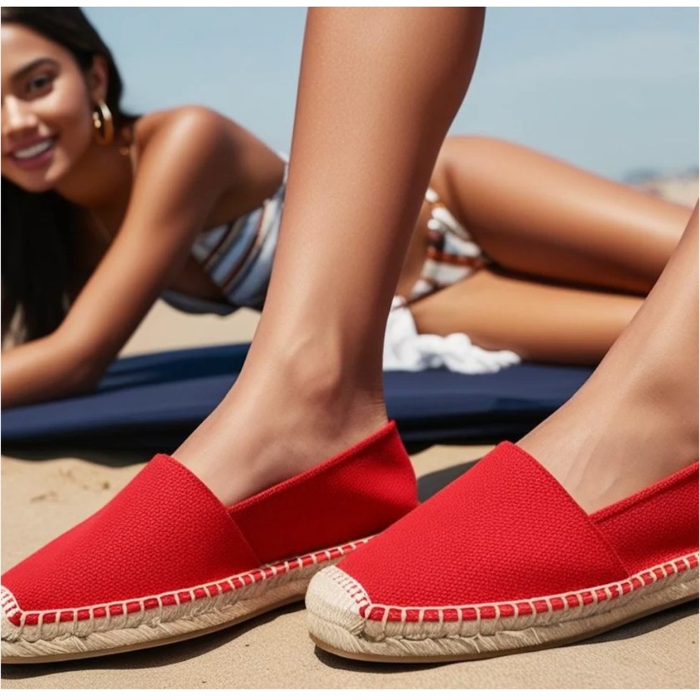 NWT SEA STAR BEACHWEAR Women Beachcomber Orange Espadrille Water Shoes‎  W 11